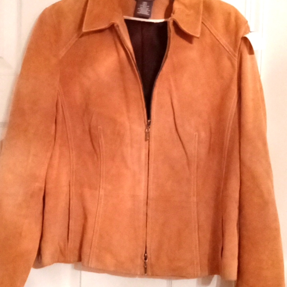 Suede jacket practically new